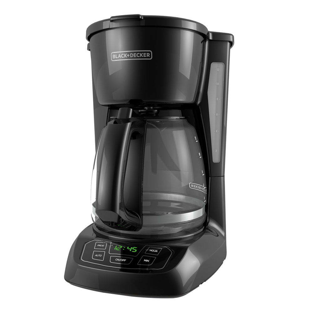 12 Cup Programmable Coffeemaker Black